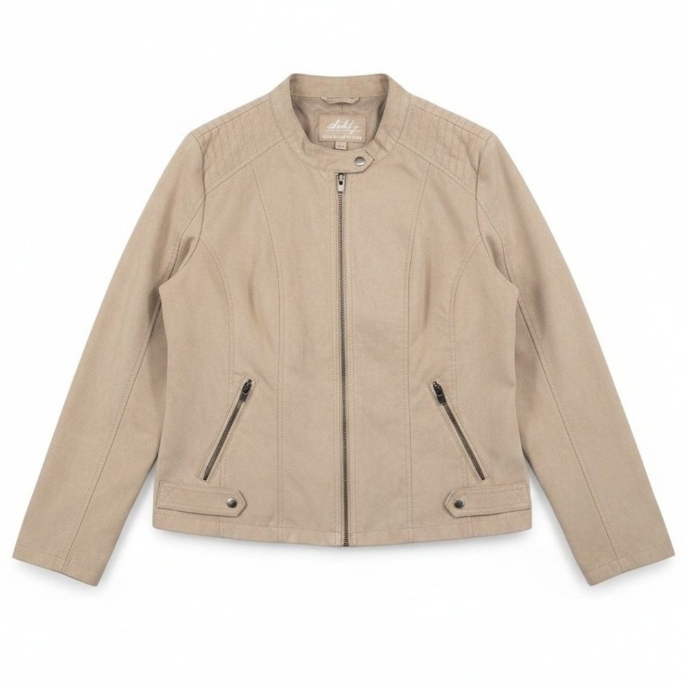 Sebby Collection Faux Suede Moto Jacket